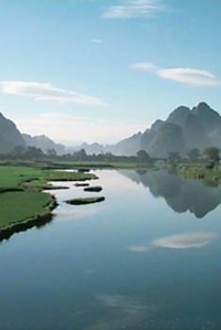 Fred and Andrew cycling in China