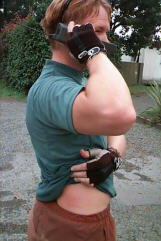 Calling the cops and displaying the damage