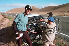 Pete helping us cheat