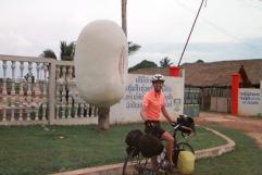 Savannahkhet's answer to Paris' Eiffel Tower, the giant soyabean