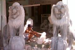 Tacky statuary in the Marble Mountains